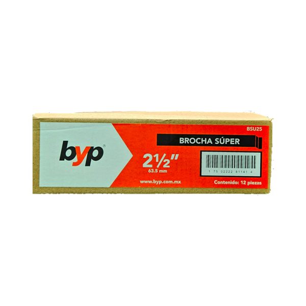 Brocha la Super 2 1/2" (12 Pzs)