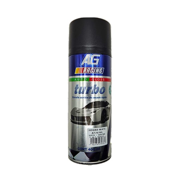 Aerosol Turbo Negro Mate